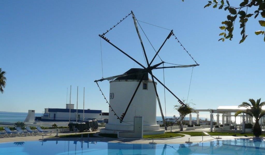Pool and windmill